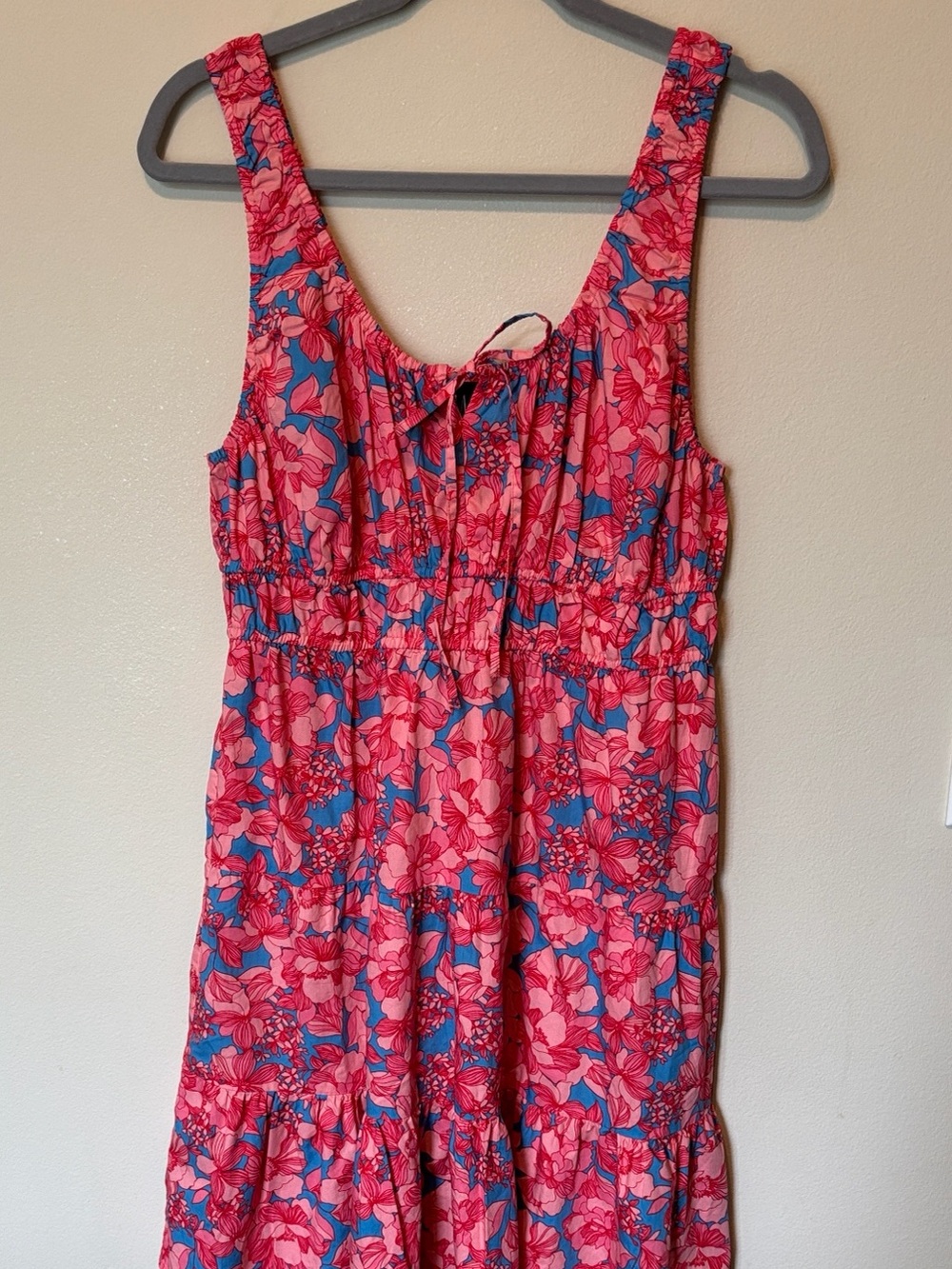 GAP Pink and Blue Floral Summer Dress . Size Medium - Picture 1 of 8